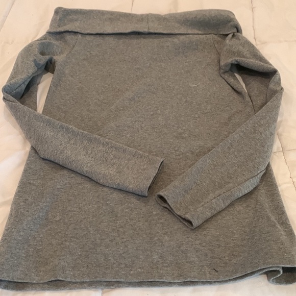 JCrew off the shoulder gray sweater - Picture 5 of 5